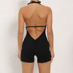 Yoga Pants Halter Neck Jumpsuit Beauty Back Shorts High Elastic One-piece Fitness For Womens Clothing - Image 16