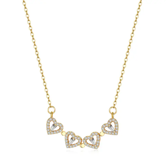 Clover Hearts Necklace - Image 2